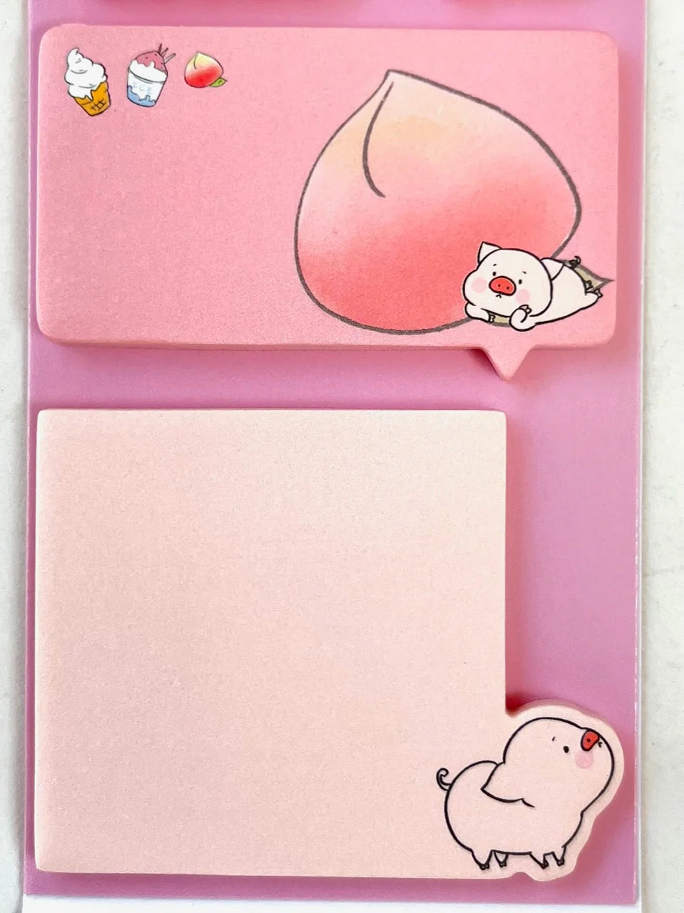PINK PIG STICKY NOTES