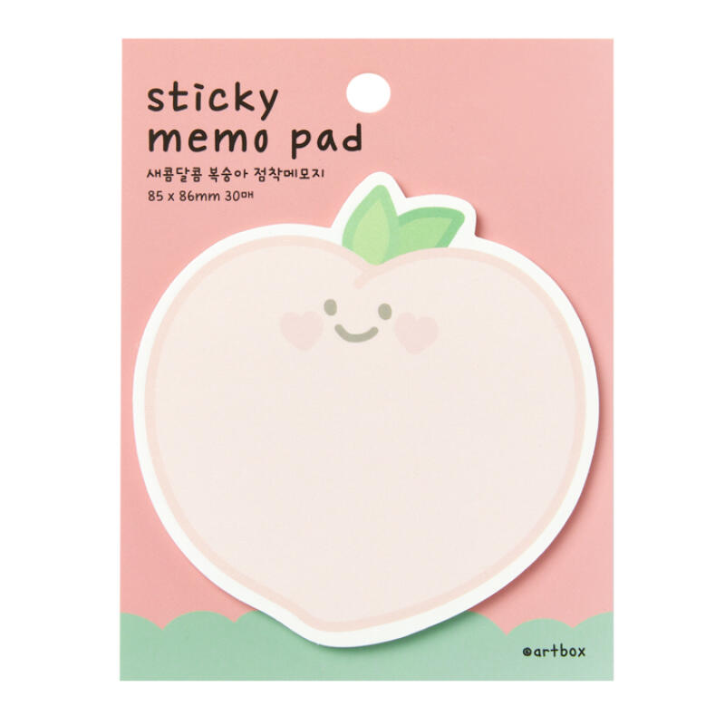 Peach Sticky Memo Pad