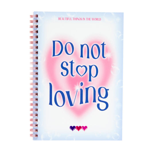 Pink Heart Spiral Notebook