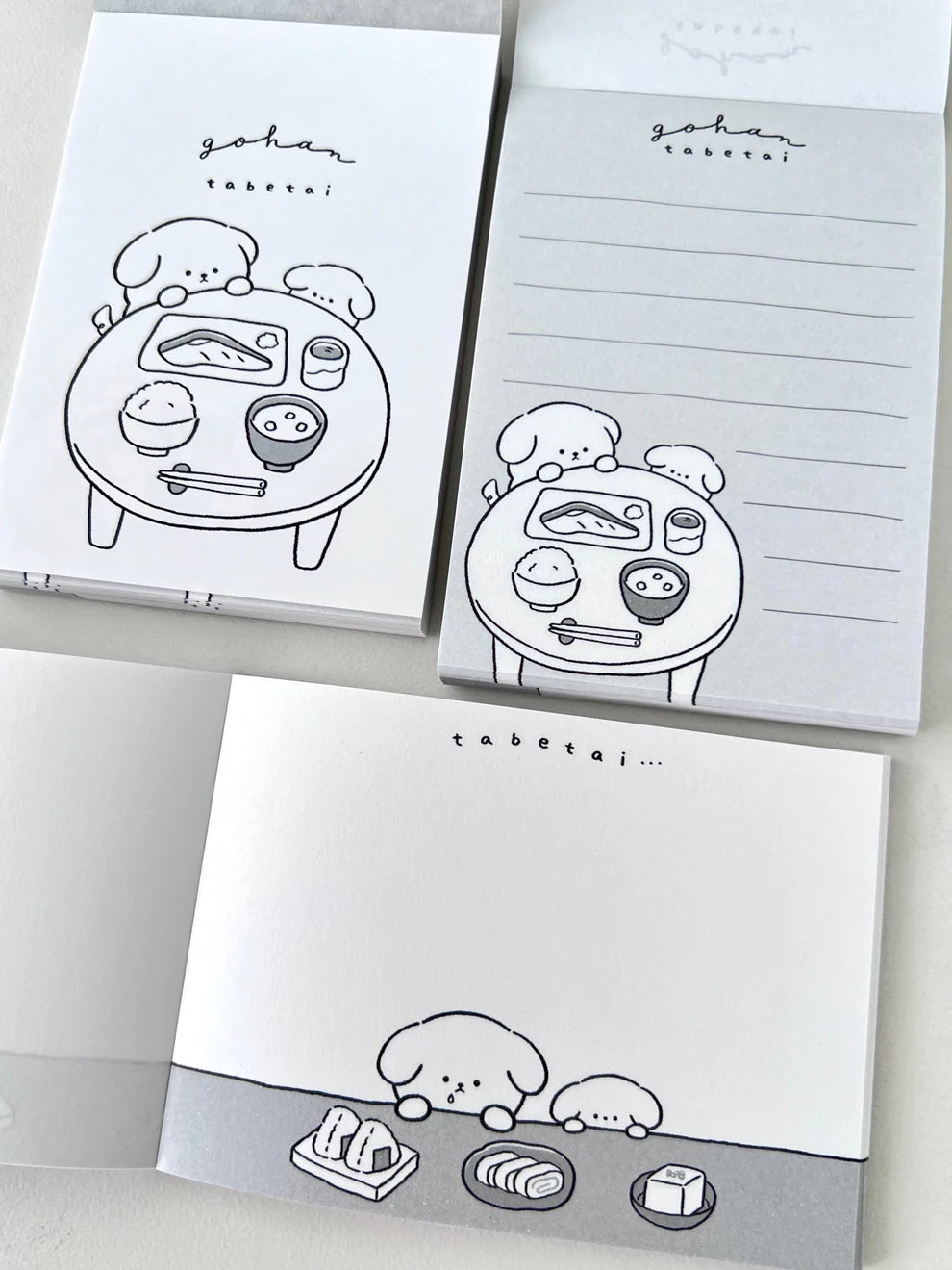 Puppy Dinner Gohan Tabetai Mini Note Pad