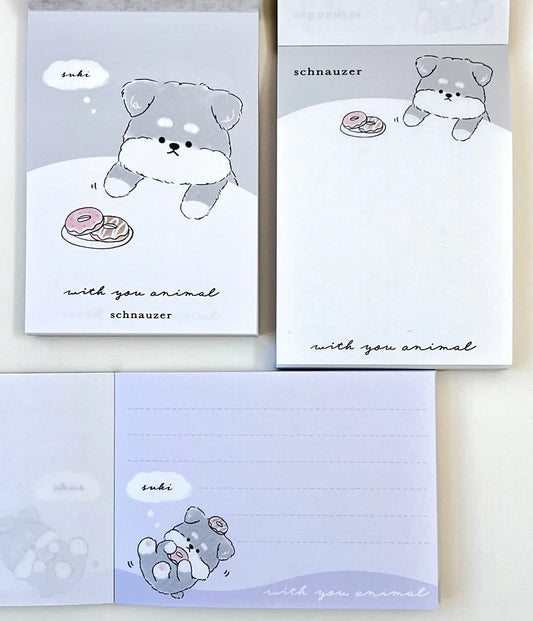 Puppy Dog Terrier Mini Notepad