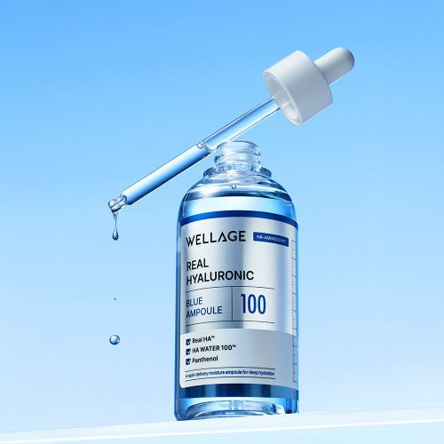[WELLAGE] Real Hyaluronic Blue 100 Ampoule 60ml