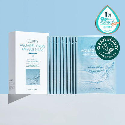 [S.Nature] Super Aqua Gel Oasis Ampoule Mask Sheet 10P