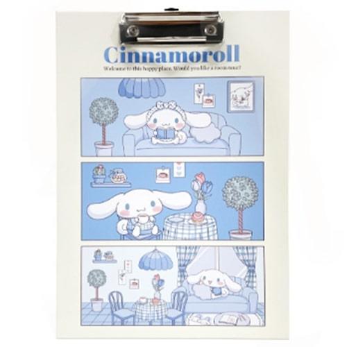 SANRIO CHARACTERS A4 CLIP BOARD - CINNAMOROLL