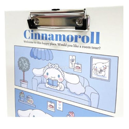 SANRIO CHARACTERS A4 CLIP BOARD - CINNAMOROLL