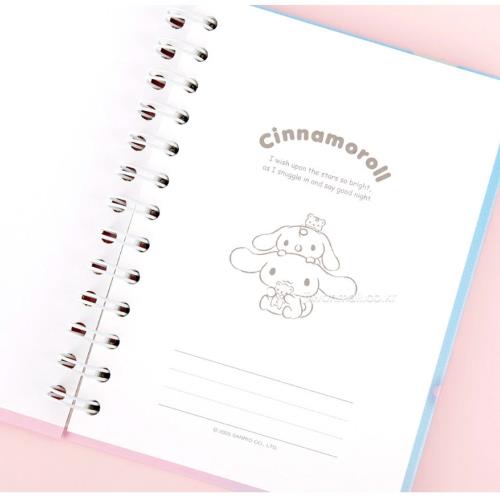 SANRIO CHARACTERS B6 SPRING NOTEBOOK - CINNAMOROLL