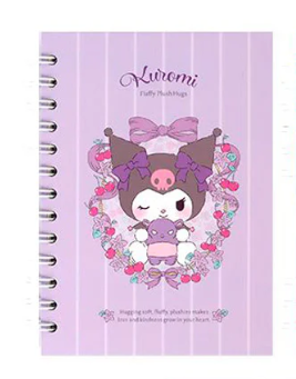 SANRIO CHARACTERS B6 SPRING NOTEBOOK - KUROMI