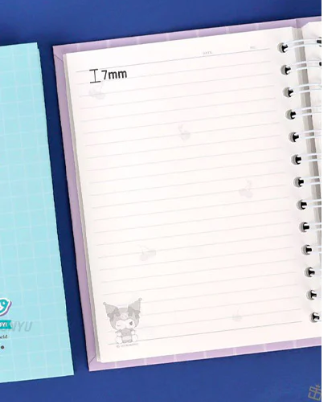 SANRIO CHARACTERS B6 SPRING NOTEBOOK - KUROMI