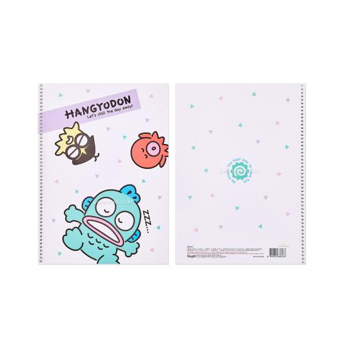SANRIO LINED SPRING NOTEBOOK - HANGYODON