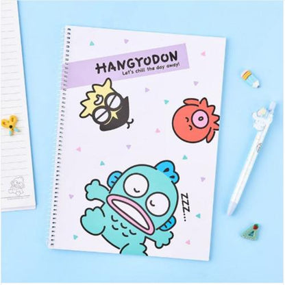 SANRIO LINED SPRING NOTEBOOK - HANGYODON