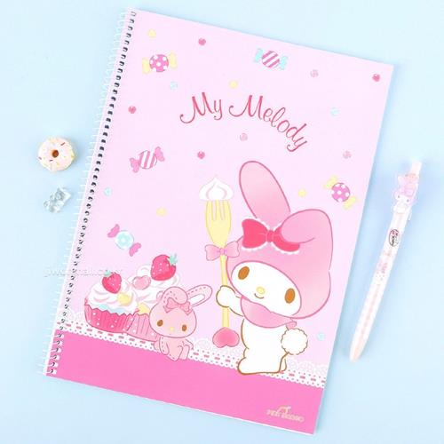 SANRIO LINED SPRING NOTEBOOK - MY MELODY