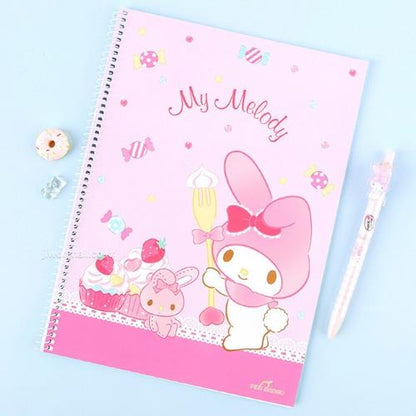 SANRIO LINED SPRING NOTEBOOK - MY MELODY