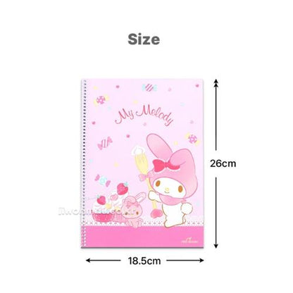 SANRIO LINED SPRING NOTEBOOK - MY MELODY
