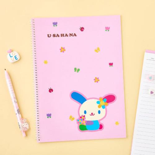 SANRIO LINED SPRING NOTEBOOK - USAHANA