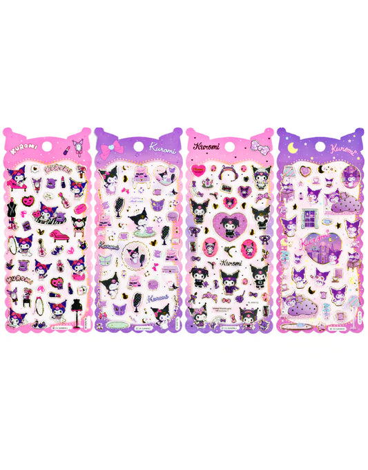 SANRIO STICKER-PINK&PURPLE KUROMI