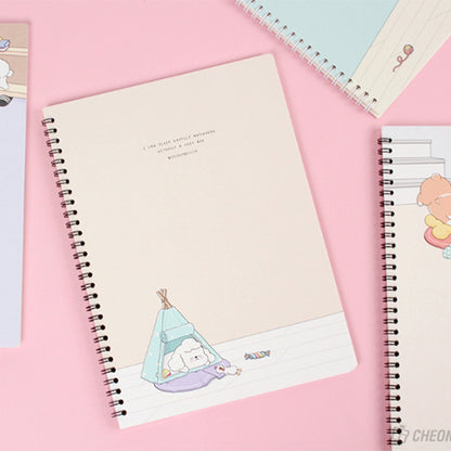 SLEEPING DOG IVORY NOTEBOOK
