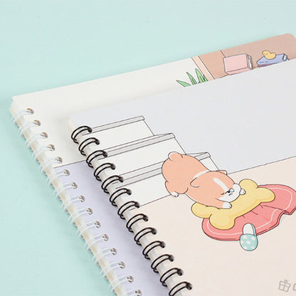 SLEEPING DOG IVORY NOTEBOOK