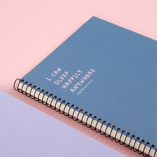 SLEEPING DOG LEFT BOUNDED UNRULED NOTEBOOK