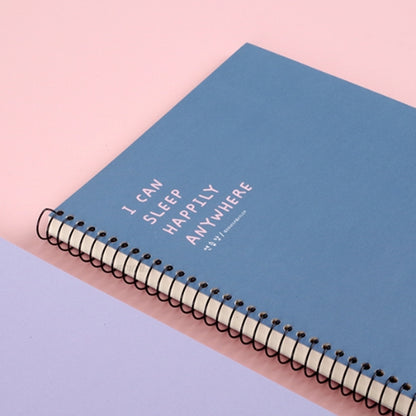 SLEEPING DOG LEFT BOUNDED UNRULED NOTEBOOK