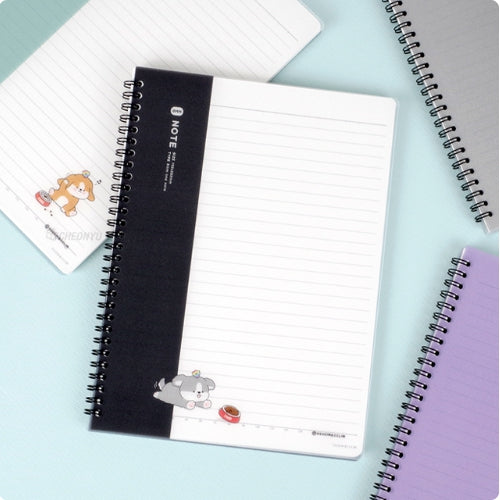 SLEEPING DOG PP RULED NOTEBOOK
