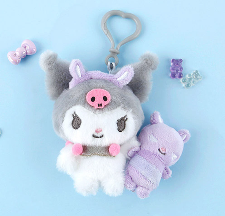 Sanrio Friends Picnic Bag Charm-Kuromi