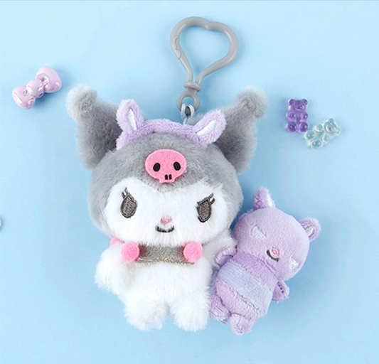 Sanrio Friends Picnic Bag Charm-Kuromi