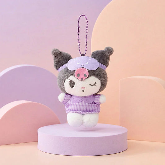 Sanrio Kuromi Pajama Keyring 8cm