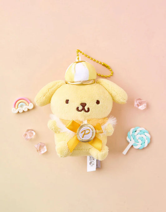 Sanrio Pompompurin Crown Keyring 8cm
