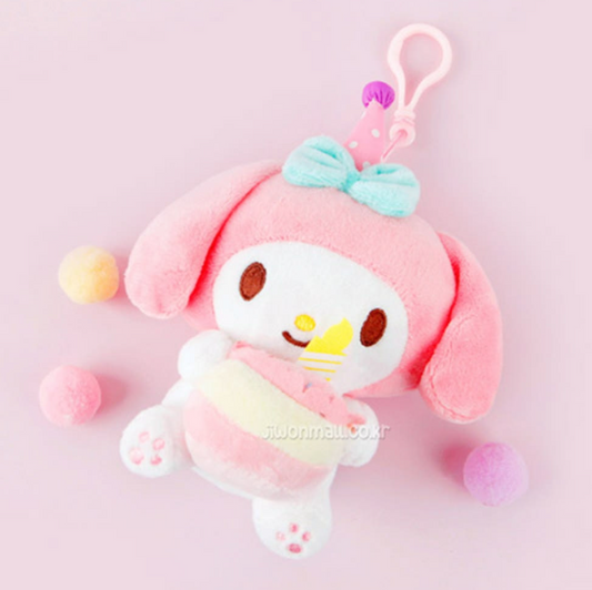 My Melody Birthday Cake Keychain