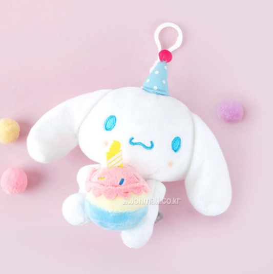 Cinnamoroll Birthday Cake Keychain