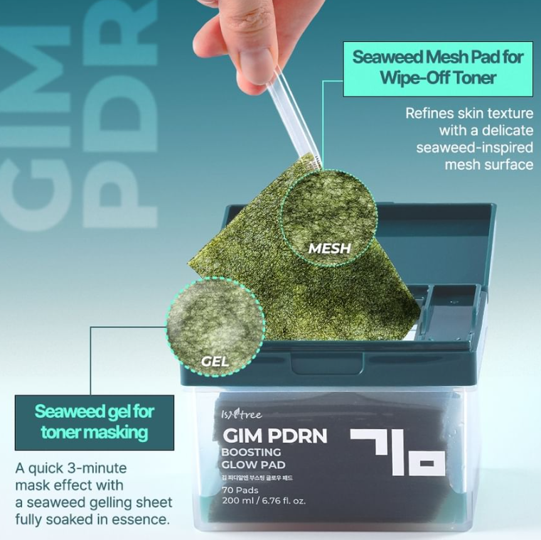 [ISNTREE]Gim PDRN Boosting Glow Pad (70ea)
