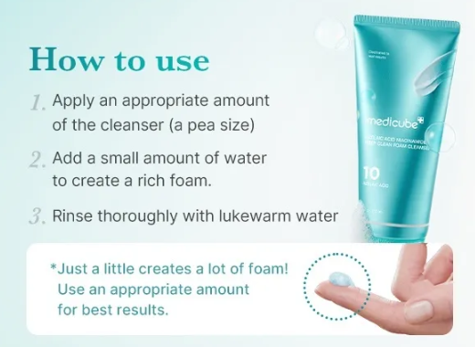 [MEDICUBE] Azelaic Acid Capsule Cleansing Foam 120g