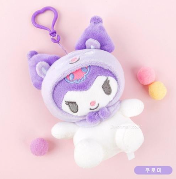 SANRIO FRIENDS PASTEL COSTUME BACKPACK KEYCHAIN VER.2 - KUROMI 13CM