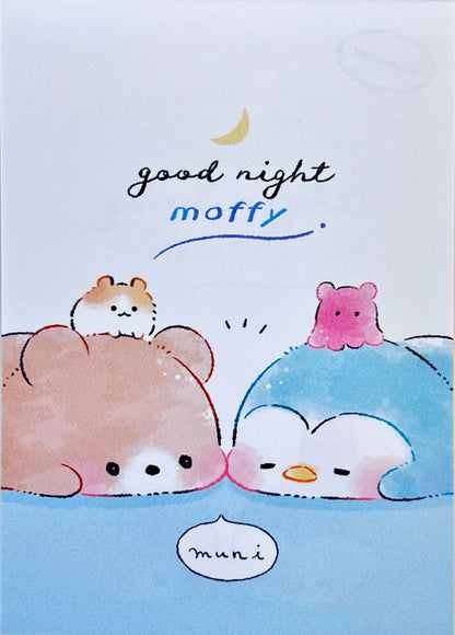 Sleepy Animals Goodnight Moffy Mini Notepad