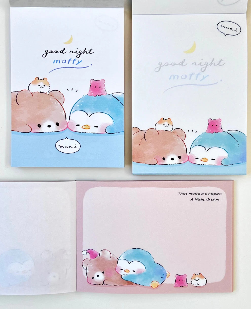 Sleepy Animals Goodnight Moffy Mini Notepad