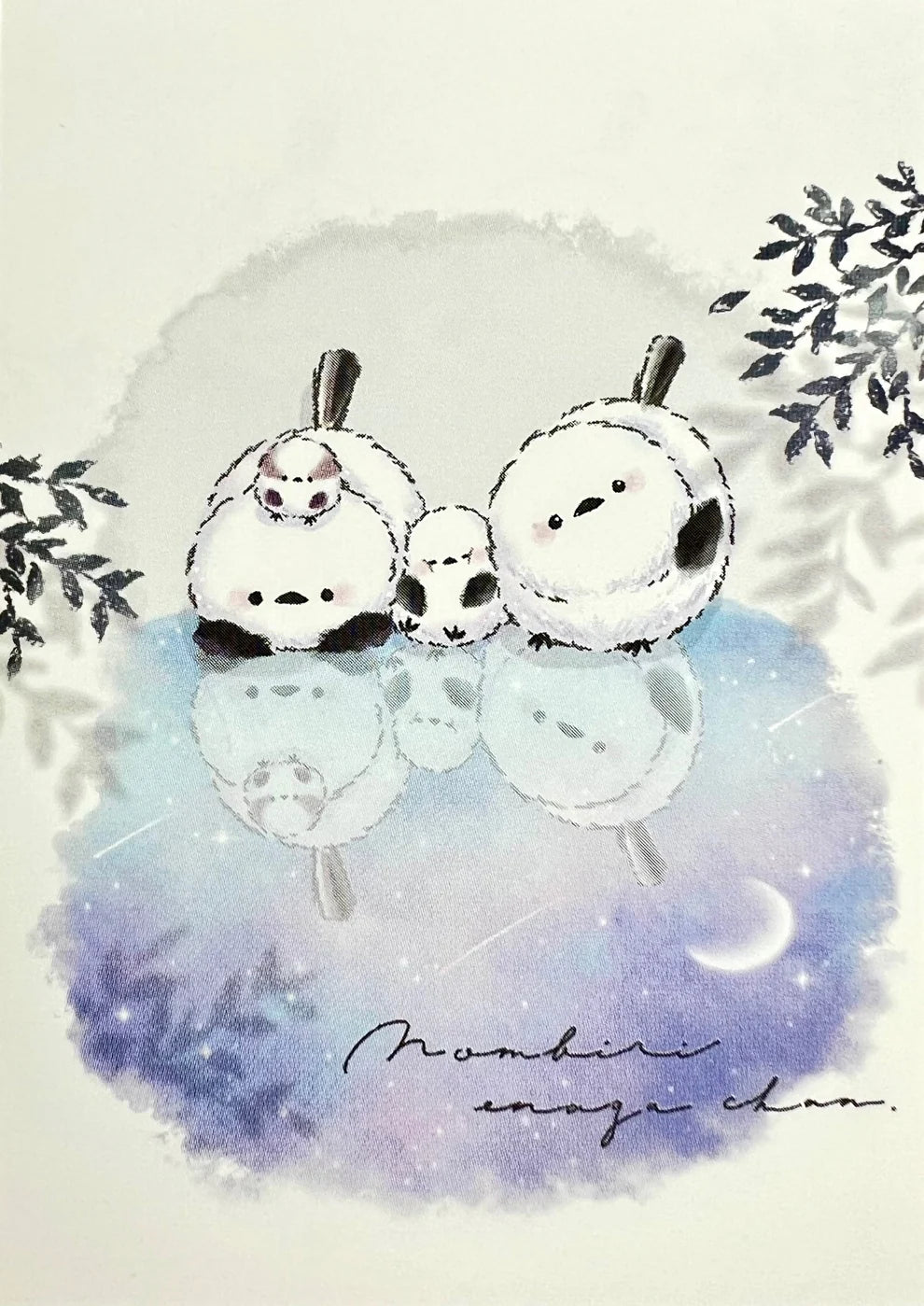 Snow Birds Moon Mini Notepad