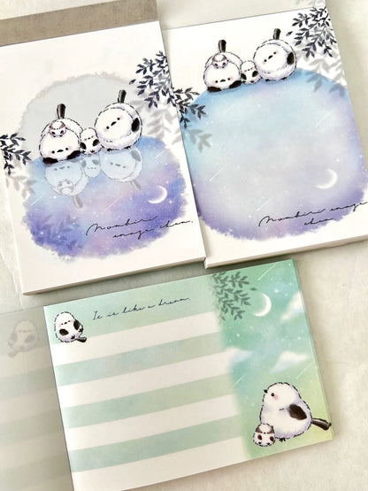 Snow Birds Moon Mini Notepad