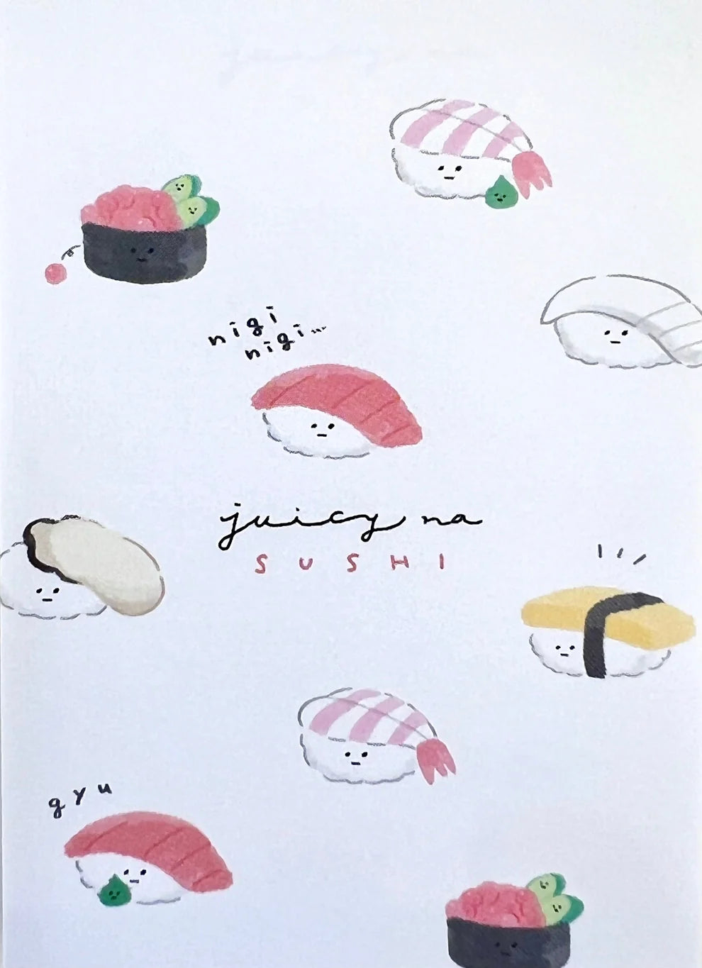 Sushi Juicy Mini Note Pad