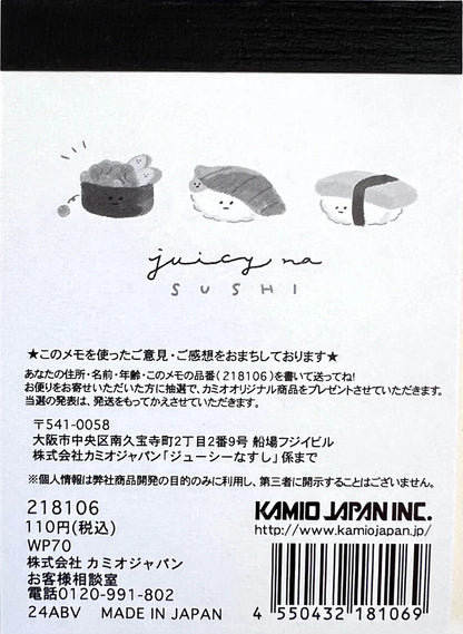 Sushi Juicy Mini Note Pad