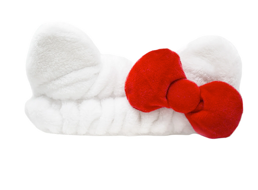 [The Crème Shop] Plush Spa Headband with Hello Kitty's¨ Signature Bow