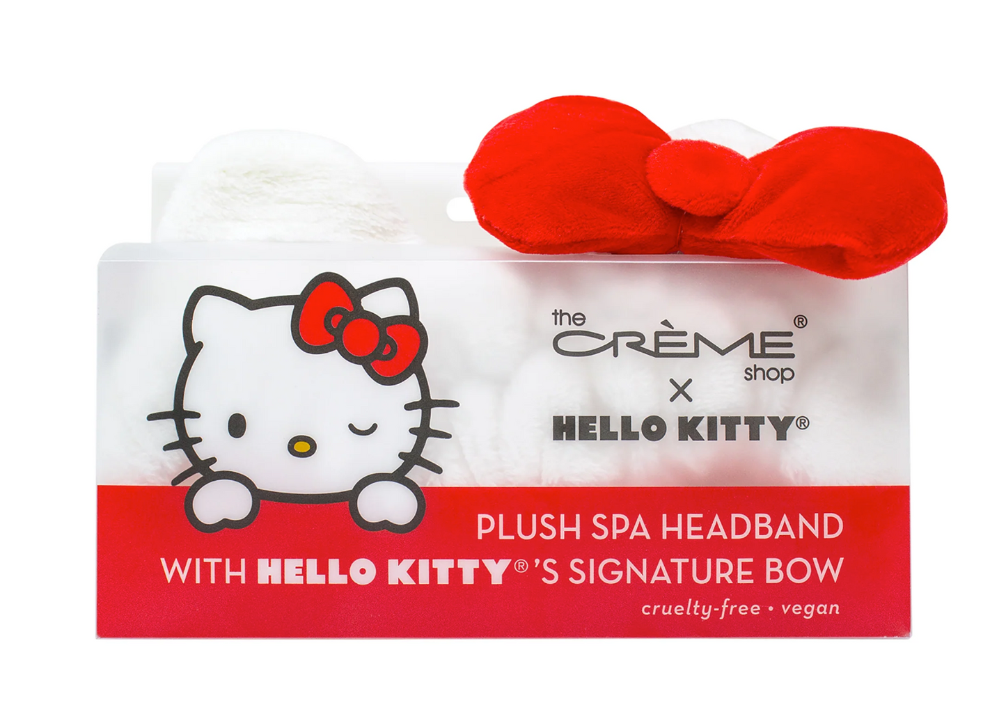 [The Crème Shop] Plush Spa Headband with Hello Kitty's¨ Signature Bow