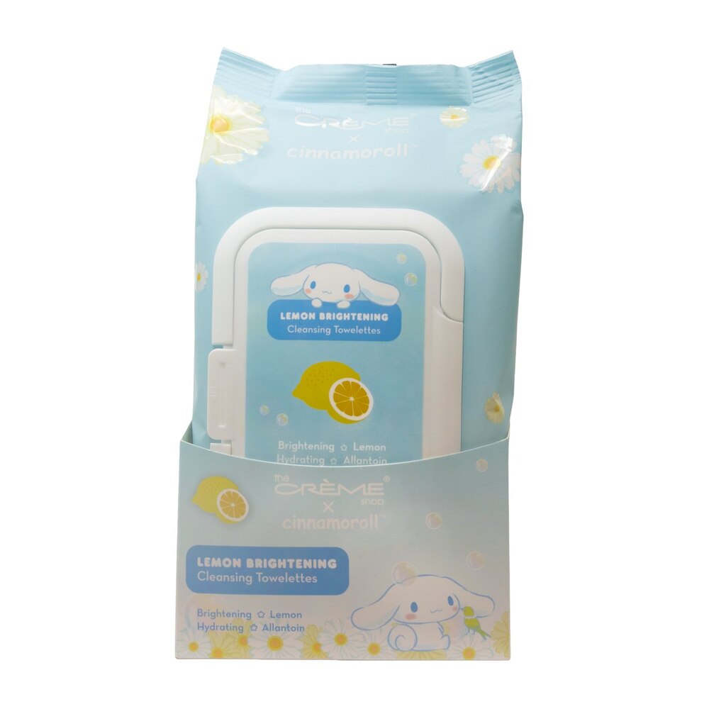 [The Crème Shop] X Cinnamoroll Lemon Brightening Cleansing Towelettes