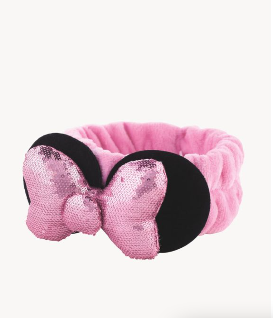[The Crème Shop] X Disney Sequin Bow Spa Headband (Pink)