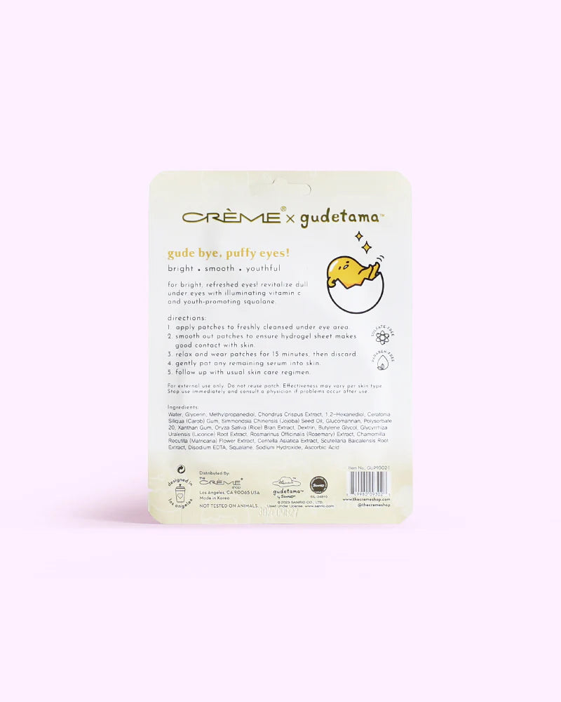 [The Crème Shop] X Gudetama Gude Bye, Puffy Eyes Patches