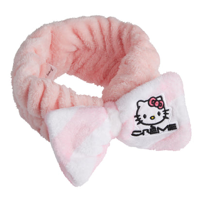 [The Crème Shop] X Hello Kitty Plush Spa Headband with Bow