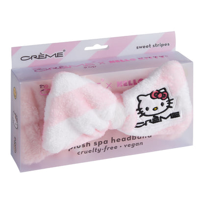 [The Crème Shop] X Hello Kitty Plush Spa Headband with Bow