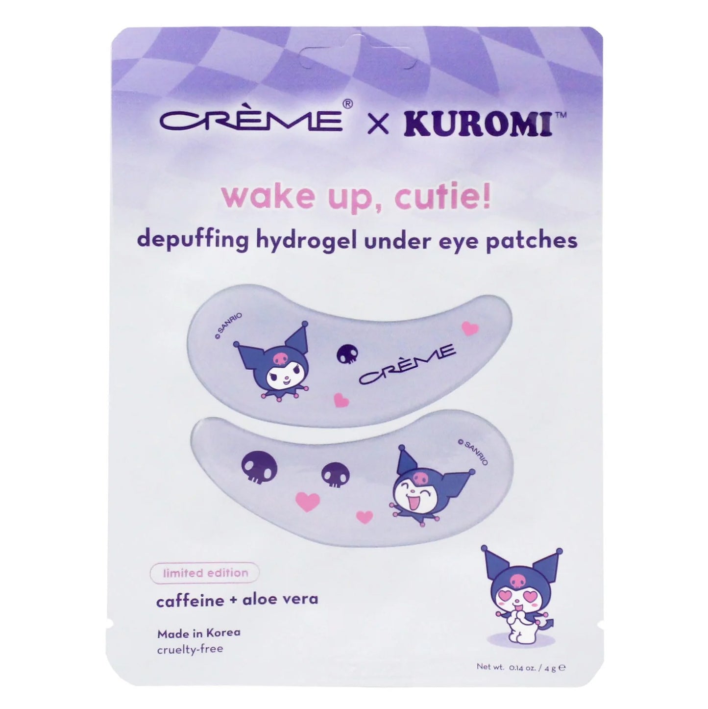 [The Crème Shop] x Kuromi Depuffing Hydrogel Under Eye Patches