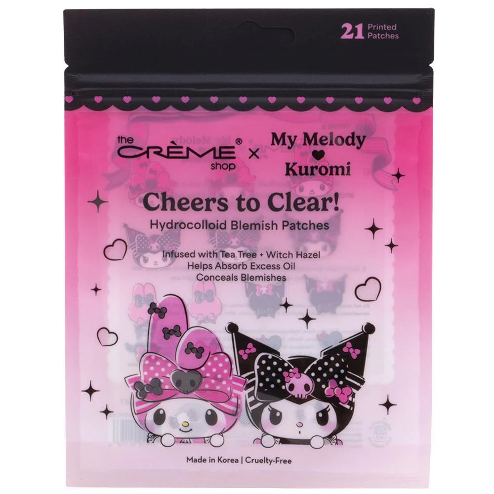 [The Crème Shop] X My Melody & Kuromi Cheers To Clear! Hydrocolloid Blemish Patches