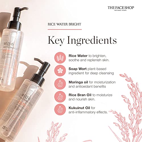[The Face Shop] Rice Water Bright Light Facial Cleansing Oil