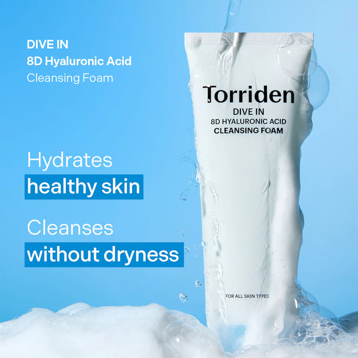 [Torriden] DIVE IN 8D Hyaluronic Acid Cleansing Foam